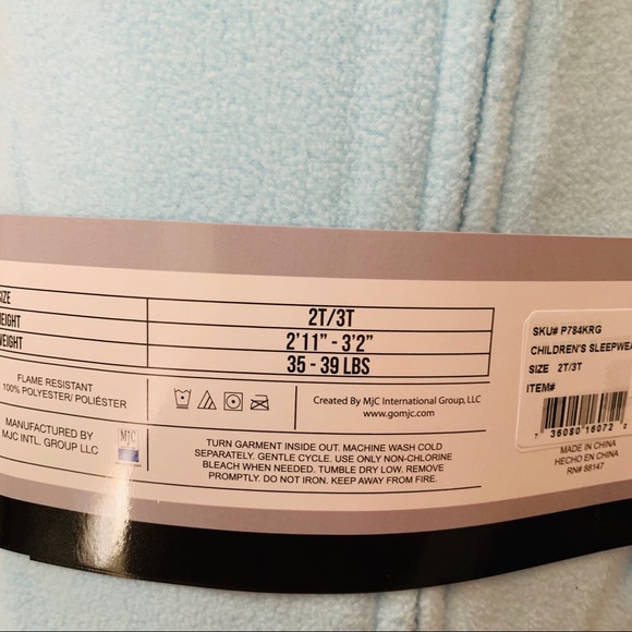 UNDER DISGUISE 2T/3T Unicorn Sleepwear Onesie Pajamas Unisex NWT - Picture 3 of 3